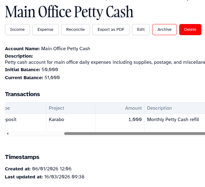 Petty Cash
